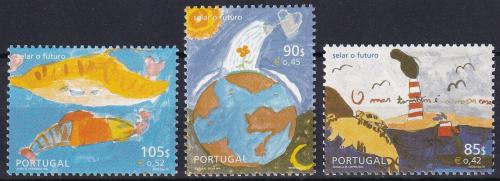 Poštovní známky Portugalsko 2001 Dìtské kresby Mi# 2496-98