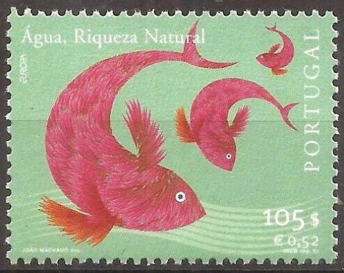 Poštovní známka Portugalsko 2001 Evropa CEPT, voda Mi# 2503