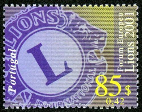 Poštovní známka Portugalsko 2001 Lions Intl. Mi# 2530