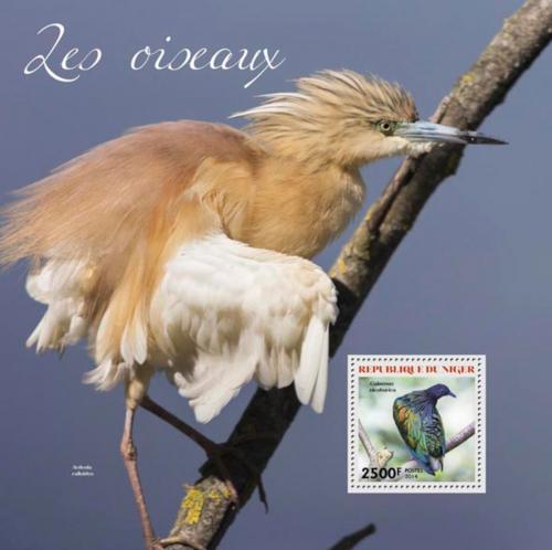 Poštovní známka Niger 2014 Ptáci Mi# Mi# Block 331 Kat 10€