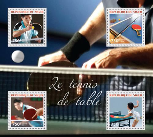 Poštovní známky Niger 2014 Stolní tenis Mi# 2982-85 Kat 12€
