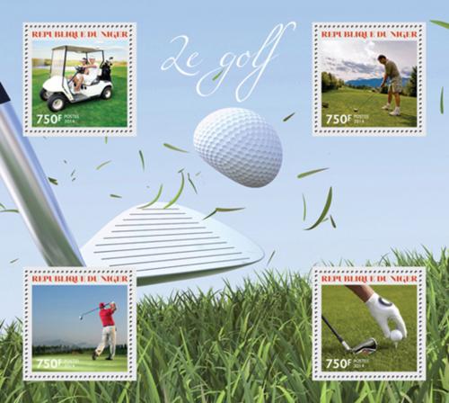 Poštovní známky Niger 2014 Golf Mi# 2987-90 Kat 12€