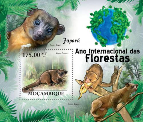 Poštovní známka Mosambik 2011 Kynkažu Mi# Block 429 Kat 10€
