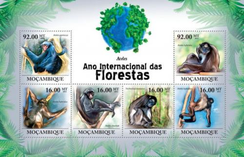 Poštovní známky Mosambik 2011 Chápan Mi# 4445-50 Kat 14€