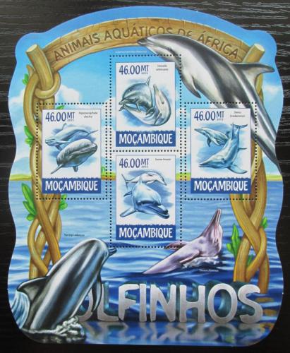 Poštovní známky Mosambik 2015 Delfíni Mi# 7739-42 Kat 10€