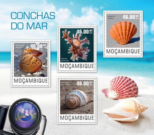 Poštovní známky Mosambik 2014 Mušle Mi# 7555-58 Kat 10€