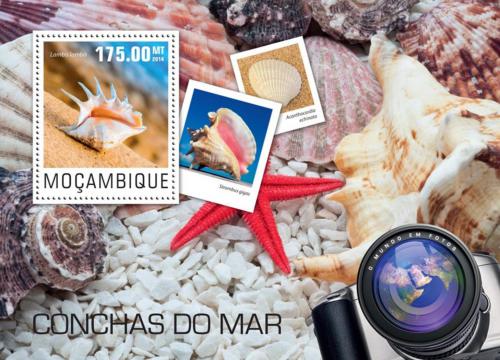 Poštovní známka Mosambik 2014 Mušle Mi# Block 951 Kat 10€