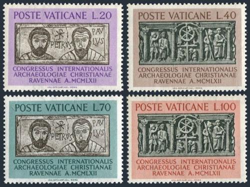 Poštovní známky Vatikán 1962 Kongres køes�anské archeologie Mi# 408-11