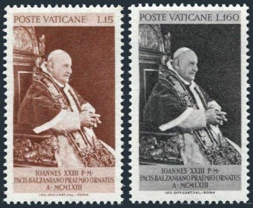 Potovn znmky Vatikn 1963 Pape Jan XXIII. Mi# 427-28