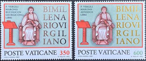 Poštovní známky Vatikán 1981 Publius Vergilius Maro Mi# 783-84