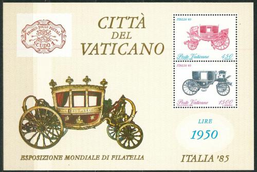 Poštovní známky Vatikán 1985 Dostavníky Mi# Block 8