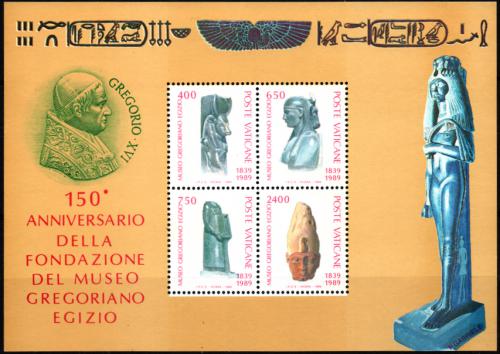 Poštovní známky Vatikán 1989 Egyptské muzeum ve Vatikánu Mi# Block 11