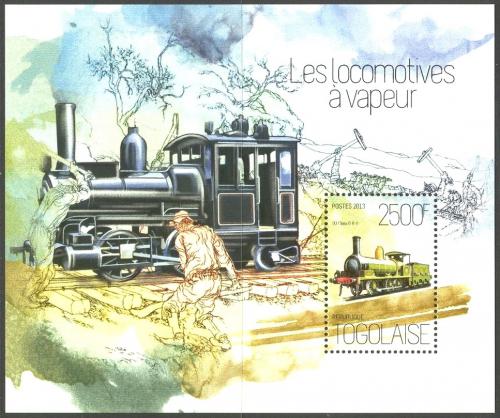 Poštovní známka Togo 2013 Parní lokomotivy Mi# Block 910 Kat 10€