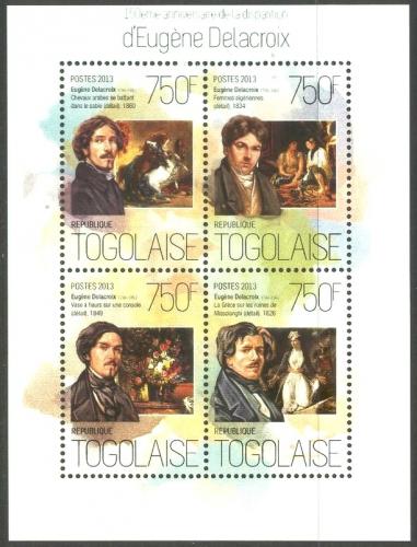 Poštovní známky Togo 2013 Umìní, Eugène Delacroix Mi# 5466-69 Kat 12€