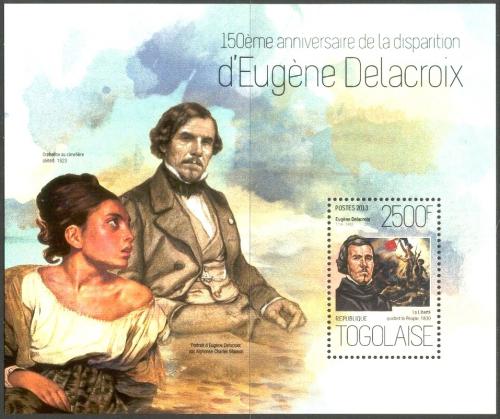 Poštovní známka Togo 2013 Umìní, Eugène Delacroix Mi# Block 915 Kat 10€