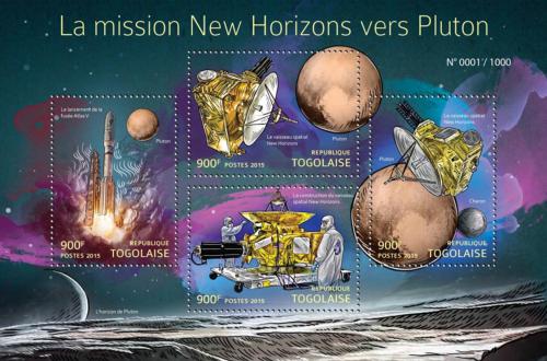Poštovní známky Togo 2015 Mise na Mars New Horizons Mi# 6967-70 Kat 14€