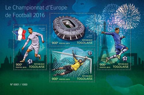 Poštovní známky Togo 2015 ME ve fotbale Mi# 6972-75 Kat 14€