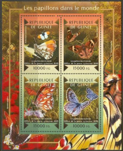 Poštovní známky Guinea 2015 Motýli Mi# 10912-15 Kat 20€