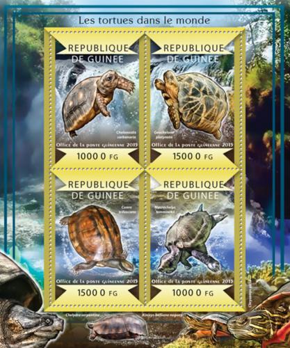 Poštovní známky Guinea 2015 Želvy Mi# 10927-30 Kat 20€