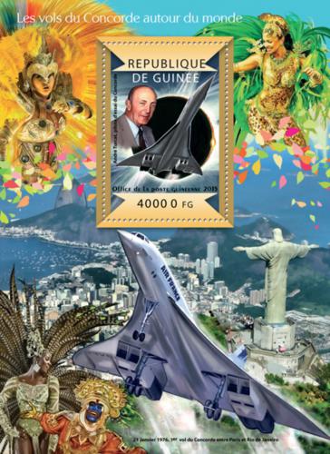 Poštovní známka Guinea 2015 Concorde Mi# Block 2499 Kat 16€