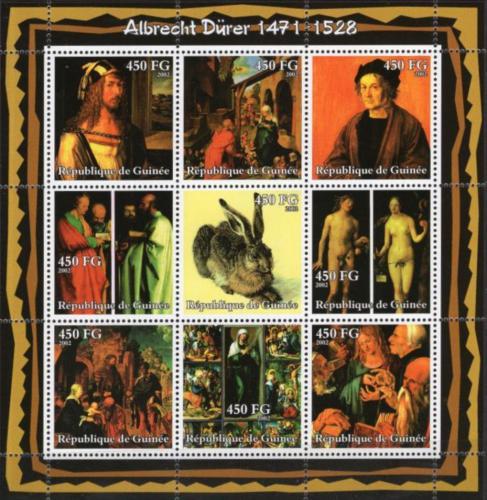 Poštovní známky Guinea 2002 Umìní, Albrecht Dürer Mi# 3898-3906