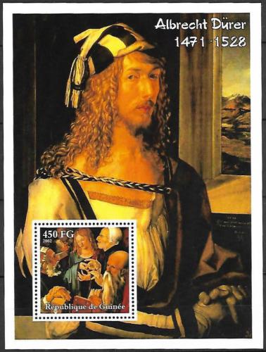 Poštovní známka Guinea 2002 Umìní, Albrecht Dürer Mi# Block 749 Kat 11€