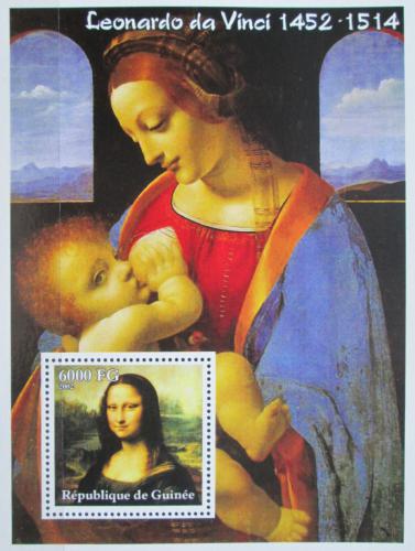 Poštovní známka Guinea 2002 Umìní, Leonardo da Vinci Mi# Block 751 Kat 11€