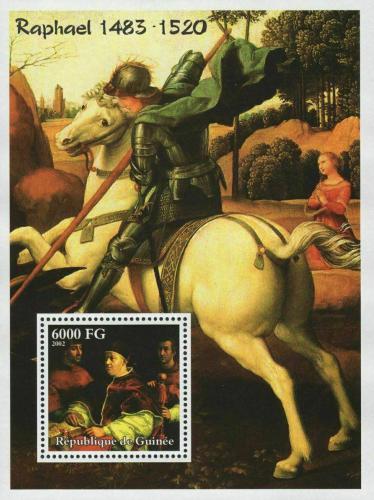 Poštovní známka Guinea 2002 Umìní, Raffael Santi Mi# Block 752 Kat 11€