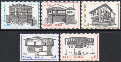 Poštovní známky Øecko 1975 Lidová architektura Mi# 1201-05