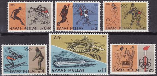 Poštovní známky Øecko 1976 LOH Montreal Mi# 1240-45