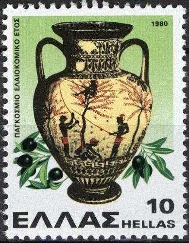 Poštovní známka Øecko 1980 Antická váza Mi# 1418