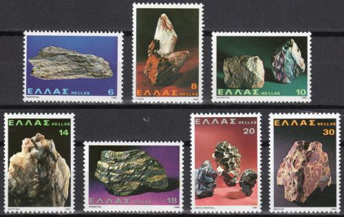 Poštovní známky Øecko 1980 Minerály Mi# 1426-32