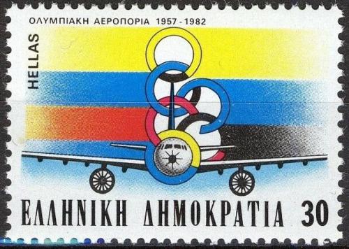 Poštovní známka Øecko 1982 Letadlo Mi# 1479