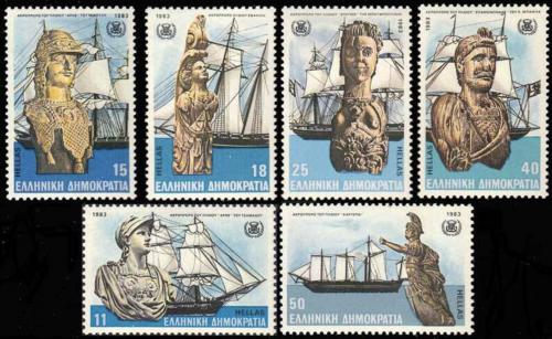 Poštovní známky Øecko 1983 Plachetnice Mi# 1505-10