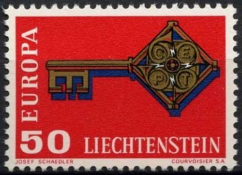 Poštovní známka Lichtenštejnsko 1968 Evropa CEPT Mi# 495