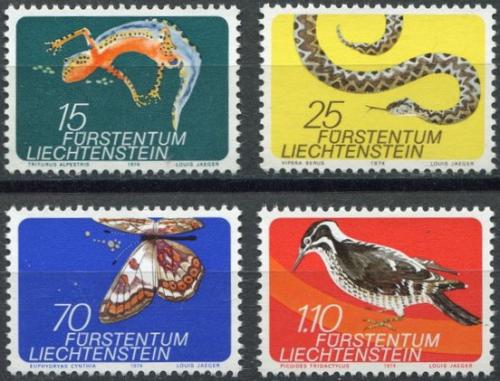 Poštovní známky Lichtenštejnsko 1974 Fauna Mi# 609-12