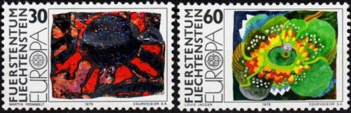 Poštovní známky Lichtenštejnsko 1975 Evropa CEPT, umìní Mi# 623-24