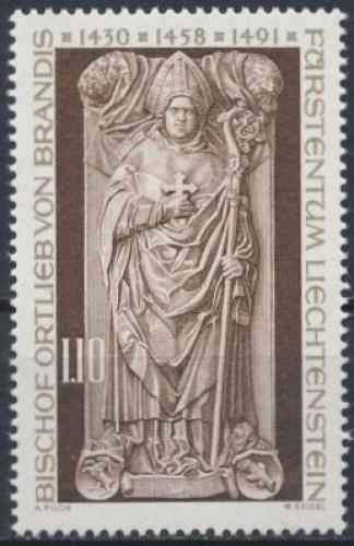 Poštovní známka Lichtenštejnsko 1976 Biskup z Churu Mi# 666