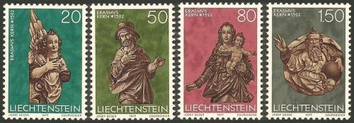 Poštovní známky Lichtenštejnsko 1977 Sochy Mi# 688-91 Kat 5.50€