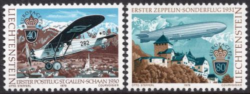 Poštovní známky Lichtenštejnsko 1979 Evropa CEPT, historie pošty Mi# 723-24
