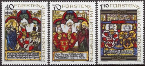 Poštovní známky Lichtenštejnsko 1979 Heraldické panely Mi# 731-33