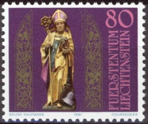 Poštovní známka Lichtenštejnsko 1981 Svatý Theodol Mi# 775