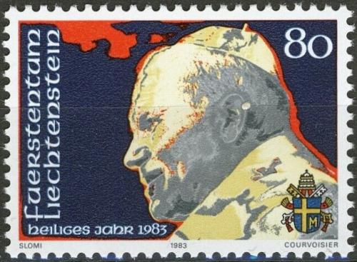 Poštovní známky Lichtenštejnsko 1983 Papež Jan Pavel II Mi# 830