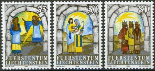 Poštovní známky Lichtenštejnsko 1984 Vánoce Mi# 861-63