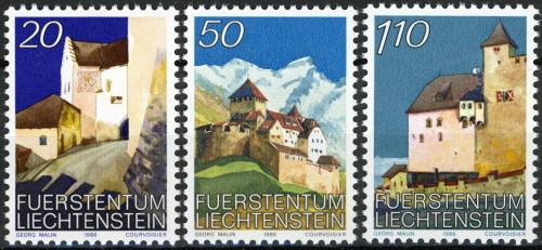 Poštovní známky Lichtenštejnsko 1986 Hrad Vaduz Mi# 896-98