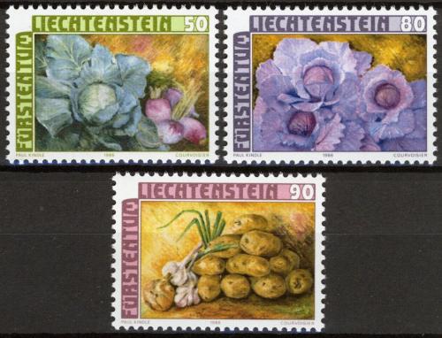 Poštovní známky Lichtenštejnsko 1986 Zelenina Mi# 904-06