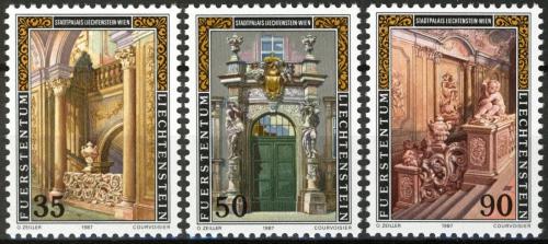 Poštovní známky Lichtenštejnsko 1987 Mìstský palác Mi# 925-27