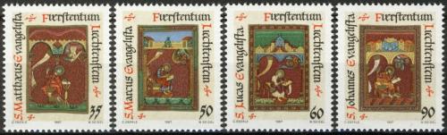 Poštovní známky Lichtenštejnsko 1987 Vánoce Mi# 930-33 