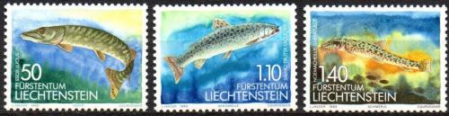 Poštovní známky Lichtenštejnsko 1989 Ryby Mi# 964-66