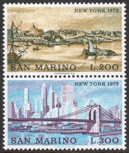 Poštovní známky San Marino 1973 New York Mi# 1025-26